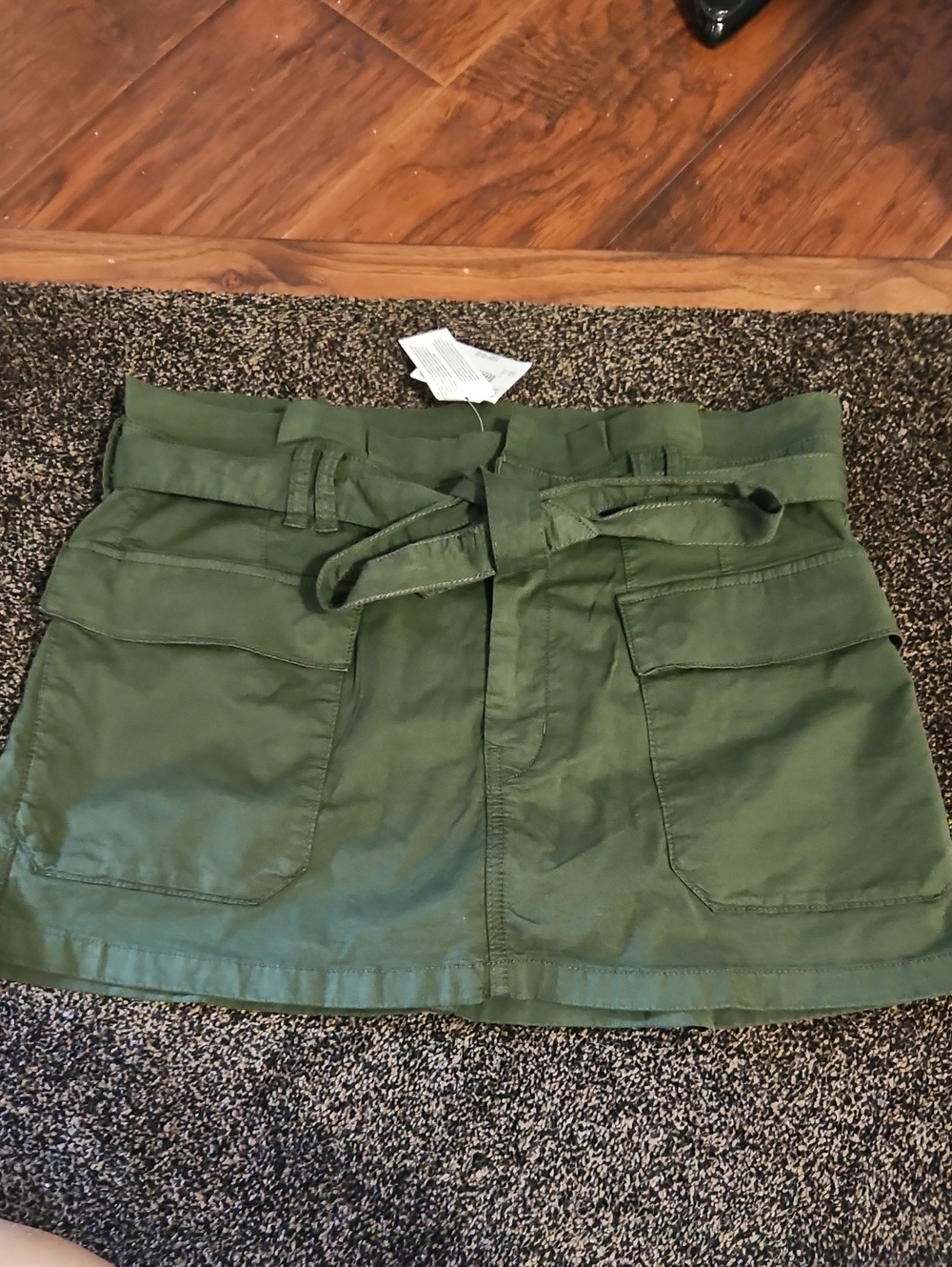 American Eagle Outfitters Olive Green Utility Mini Skirt